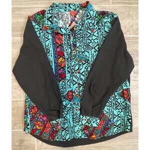 Vintage 90s Aztec Ozark Mountain Long Sleeve